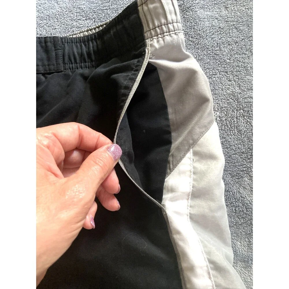 Nike Swim Shorts Board Shorts Men's, Small, Black Gray, White Lined, Pockets